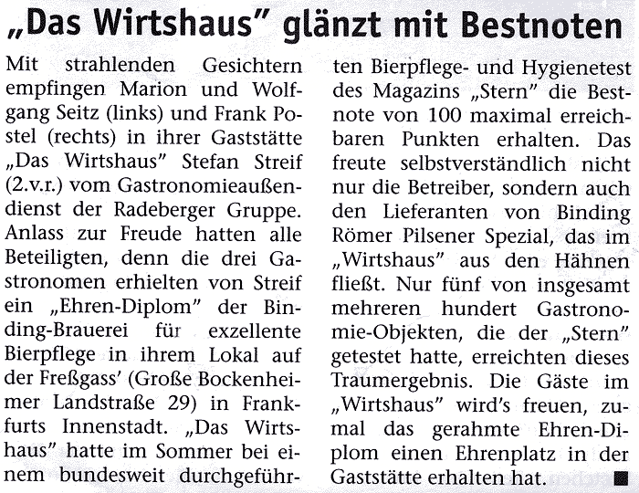 Das-Wirthaus-Frankfurt-Presse bestes Bier.gif (73868 Byte)